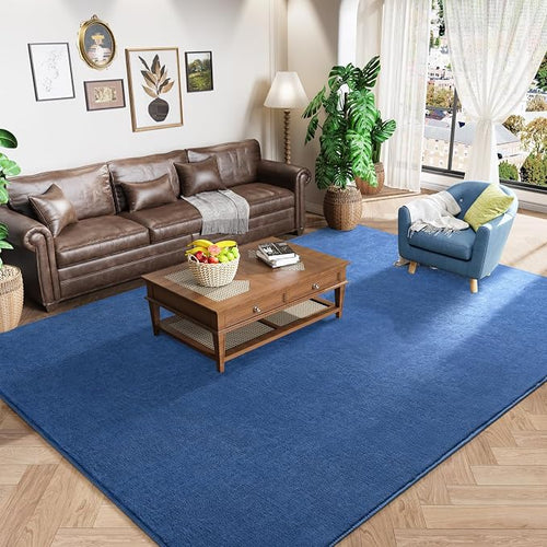 Amearea Large Modern Area Rugs for Bedroom Living Room, 8x10 Feet Blue by AmeareaDirect