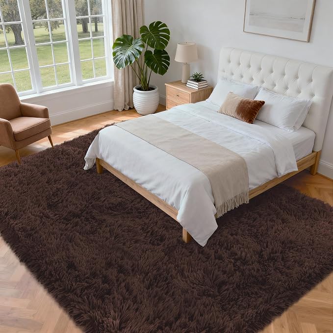 5x7 Area Rug for Living Room: Ultra Soft Fluffy Rug Modern Large Thicked Shag - Image 2