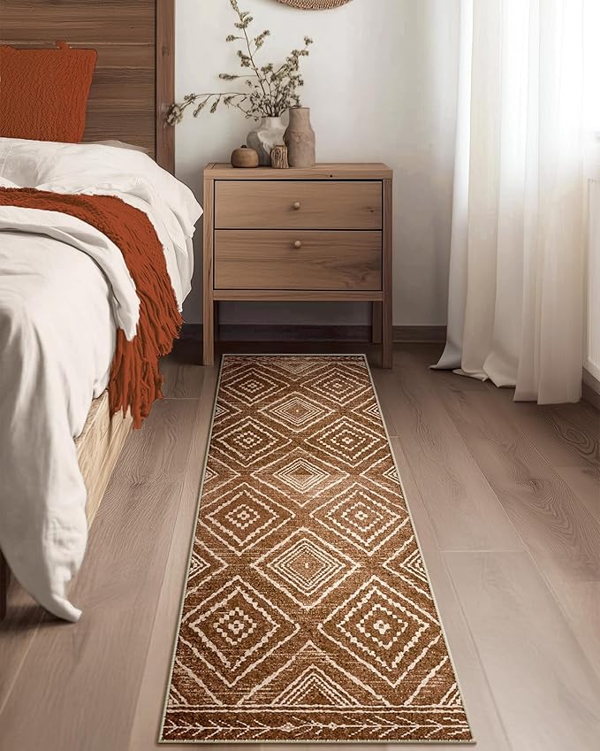 BESTSWEETIE Area Rug 2x6 Rug Machine Washable Non-Slip Low Pile Print Pattern - Image 6