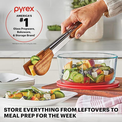 Pyrex Simply Store Mixed Sized Glass Food Storage Set, Round & Rectangular - Image 5