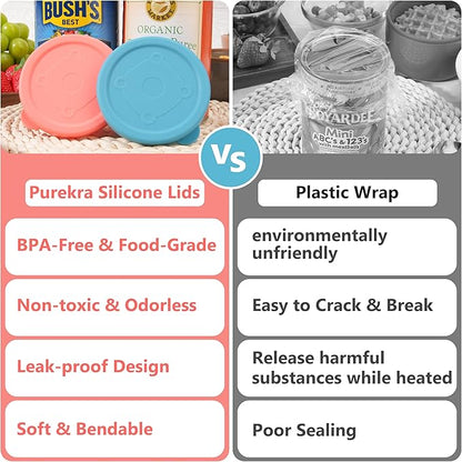4PCs 3-inch/7.5cm Silicone Can Lids - Image 4