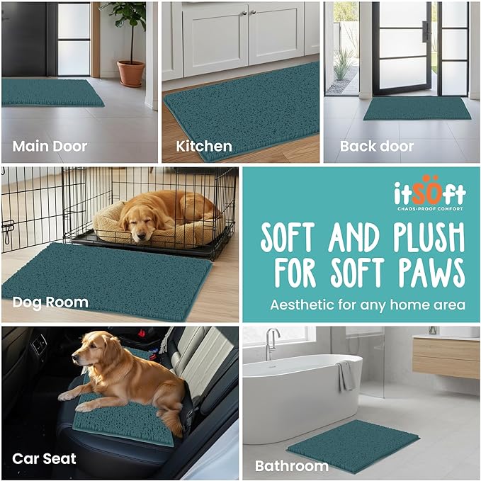 Dog Rugs for Muddy Paws 47x21 | Cleaner Mud Free Floors | Muddy Dogs Mats for - Image 6