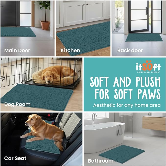 Dog Rugs for Muddy Paws 22x14 | Cleaner Mud Free Floors | Muddy Dogs Mats for - Image 6