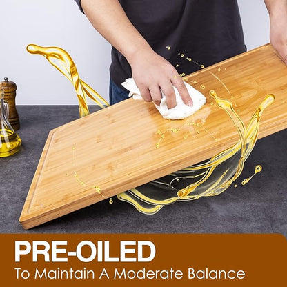 36 x 24 Extra Large Cutting Board, Bamboo Cutting Boards - Image 5