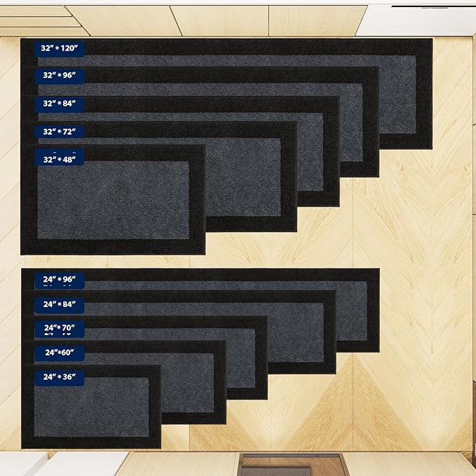 Machine Washable Runner Rug 32" x 96", Non Slip Kitchen Mat - Image 4