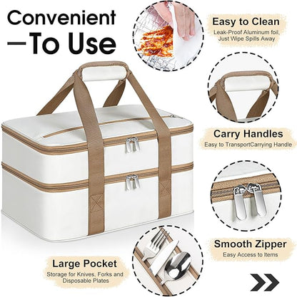 Double Insulated Casserole Carrier, Portable Casserole Carrier - Image 3