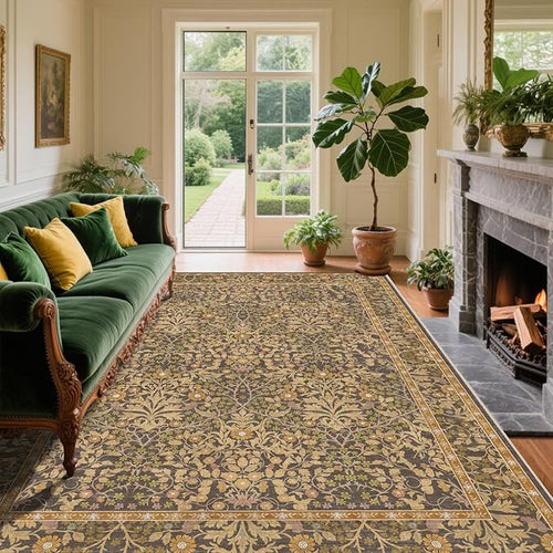6x9 Washable Area Rugs for Living Room, Stain Resistant Vintage Rugs for Dining by Unknown