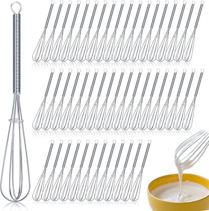 Baderke 50 Pcs Mini Whisk Bulk Small Whisks by Baderke