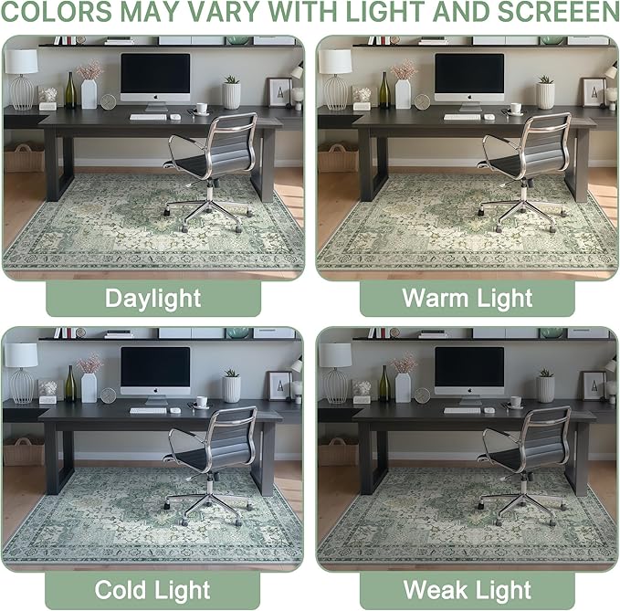 36"x60" Office Chair Mat for Hardwood Tile Floor, Under Desk Carpet Protector - Image 6