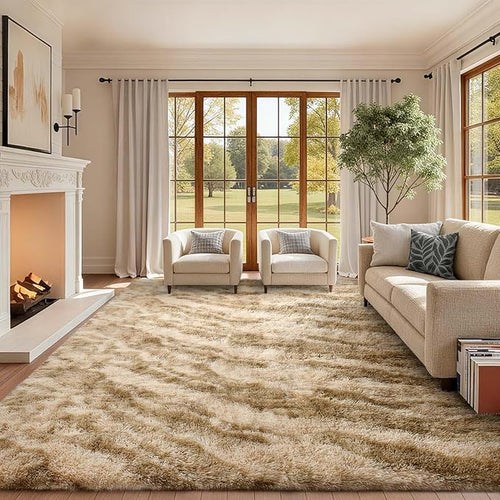 9x12 Ft Extra Large Shag Rugs for Living Room, Ultra Soft Fluffy Furry Area by Cuzwlovita