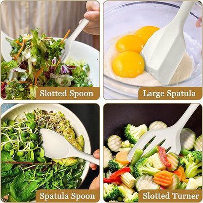 LIANYU 8Pcs Kitchen Cooking Utensils Set, Silicone Utensil Sets, Heat Resistant - Image 5