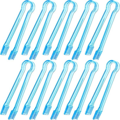 10 Pcs Plastic Buffet Serving Tongs, 6.3 Inches by Hmxpls