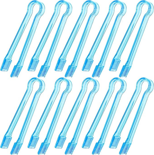 10 Pcs Plastic Buffet Serving Tongs, 6.3 Inches by Hmxpls