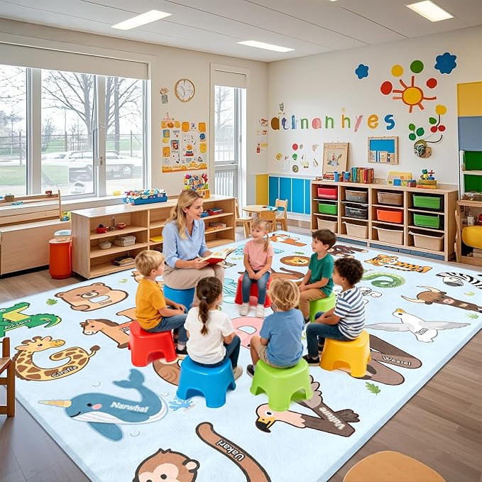 Kids Rugs for Playroom Classroom - Image 4