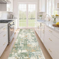 Runner Rug Kitchen Washable Rugs: 3x8 Non-Slip Abstract Soft Modern Stain by LOONGRUG