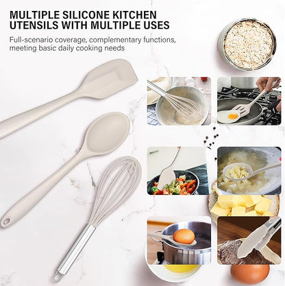HaWare 11 PCS Silicone Cooking Utensils Set, Heat Resistant Kitchen Utensils - Image 5