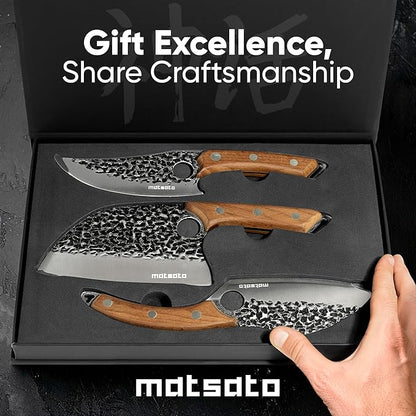 Matsato Knife Set 3-Piece Kitchen Knives, Cooking Chef Knife Set, Kitchen And - Image 4