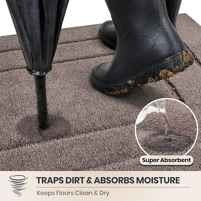 PURRUGS Dirt Trapping Door Mat 24" x 59", Non-Slip/Skid Machine Washable - Image 2