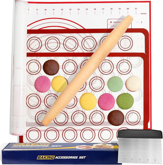 Silicone Baking Mat Sets, Dough Mat by Nice+Kitchen