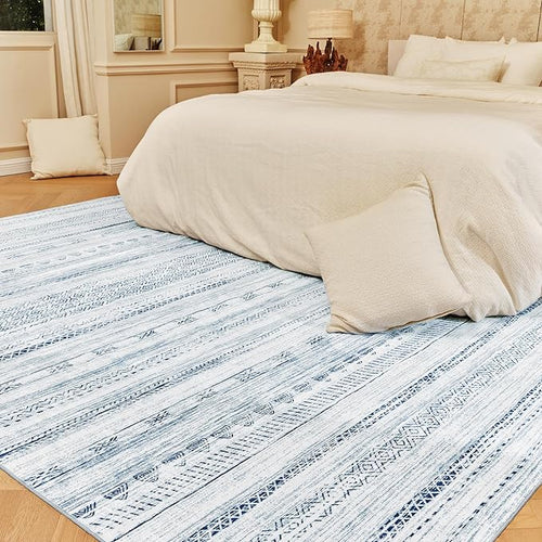 8x10 Area Rugs for Living Room Machine Washable Rug Distressed Indoor Carpet by Tchdio