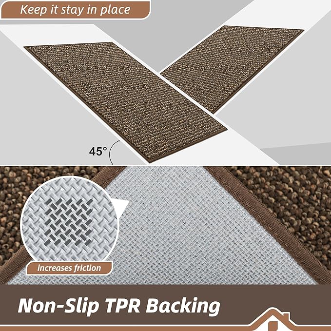 BEQHAUSE Dirt Trapper Door Mat 32" x 72", Non-Slip Washable Doormats Entrance - Image 6