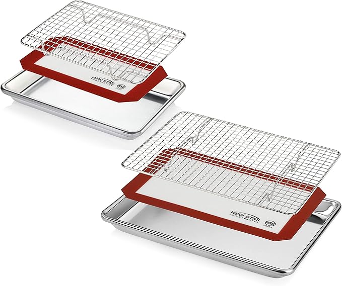 New Star Foodservice 1028768 Commercial-Grade Bun Pan/Baking Sheet, Baking Mat - Image 2