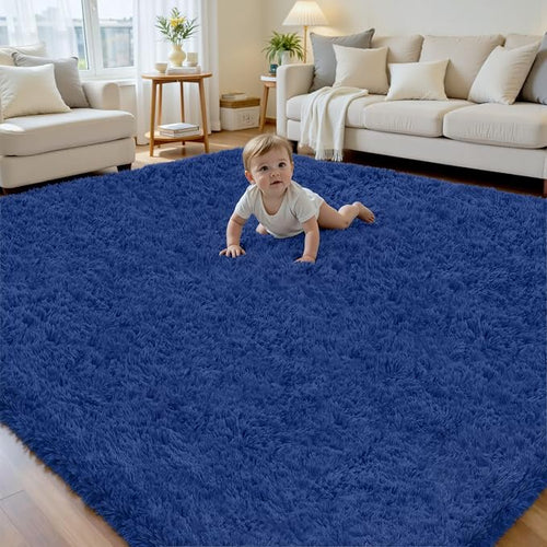 8x10 Area Rug for Living Room, Ultra Soft Fluffy Shag Rugs for Bedroom by Yidanamy