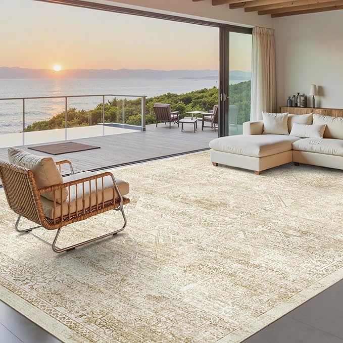 Soalmost Washable Area Rug 9x12, Large Soft Rugs by Soalmost
