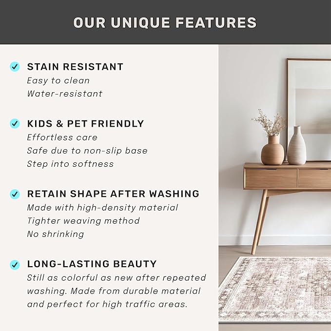 Hazo Haus Beige Boho 3x16 Extra Long Runner Rug - Image 5
