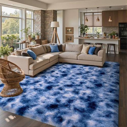 8x10 Ft Extra Large Shag Rugs for Living Room, Ultra Soft Fluffy Furry Area by Cuzwlovita