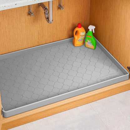Jin&Bao Waterproof Under Sink Mat 25" x 19", Thick Silicone Mat Cabinet by Jin%26Bao
