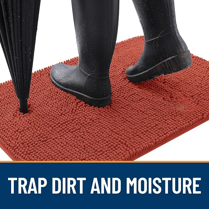 OLANLY Dog Door Mat for Muddy Paws 47x17, Absorbs Moisture and Dirt, Absorbent - Image 2