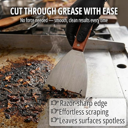 Griddle Scraper, Heavy Duty Stainless Steel Grill Scraper - Image 6