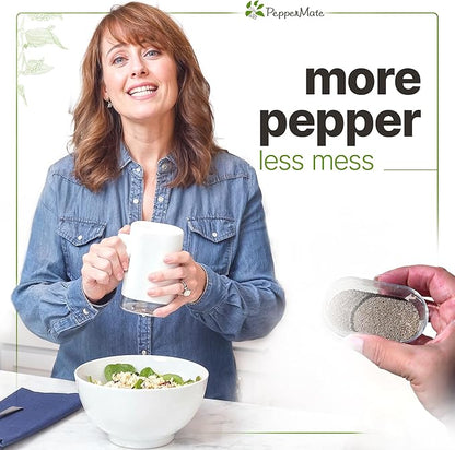 PepperMate Traditional Pepper Mill- Manual High Volume Peppercorns and Salt - Image 3