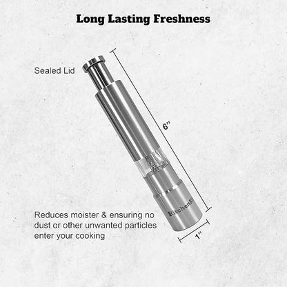 Modern Thumb Click Salt and Pepper Grinder - Image 3