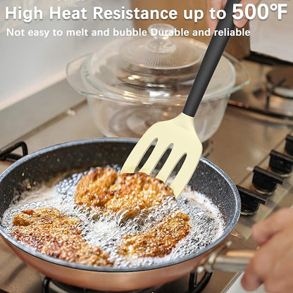 Coukre 2 Pack Silicone Spatula Set, High Heat Resistant, BPA Free Kitchen - Image 3