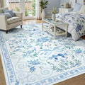 DCX Washable 5x7 Bow Rug, Cute Soft Low Pile Indoor Décor Carpet, Kid & Pet by DCXWashableRug