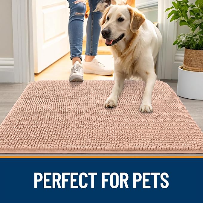 OLANLY Dog Door Mat for Muddy Paws 70x24, Absorbs Moisture and Dirt, Absorbent - Image 6