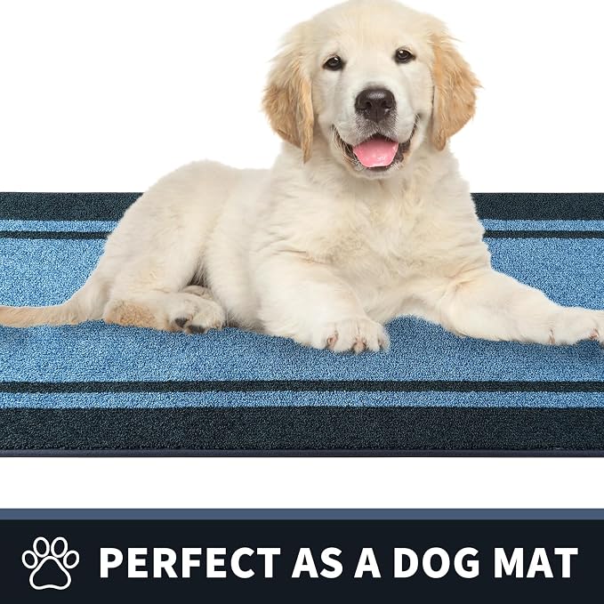 PURRUGS Dirt Trapping Door Mat 24" x 60", Non-Slip Machine Washable Entryway Rug - Image 6