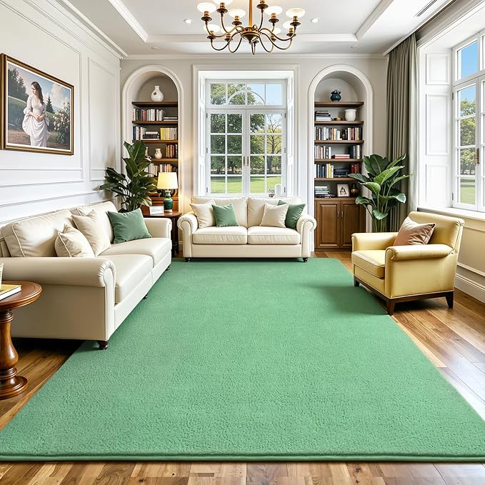 Keeko 4x6 Sage Green Area Rugs for Bedroom, Soft Modern Living Room Rug Indoor - Image 9