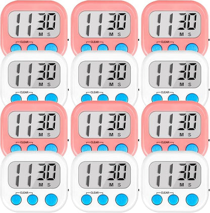 Timer for Kids Teachers Digital Kitchen Timers for Cooking Large Magnetic by AOUCE