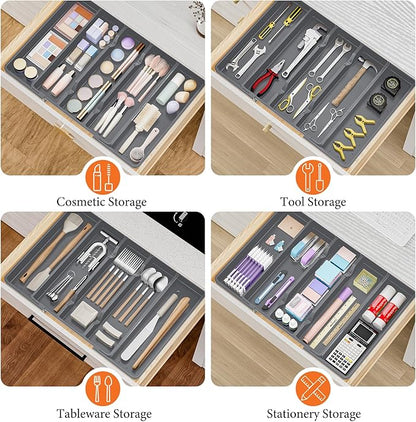 Silverware Organizer, Expandable Utensil Drawer Organizer - Image 7