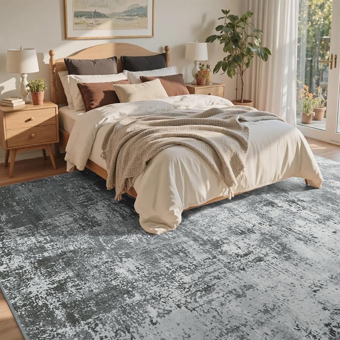 5x7 Ft Area Rugs for Living Room, Soft Non-Slip Washable Rugs Modern Abstract - Image 4