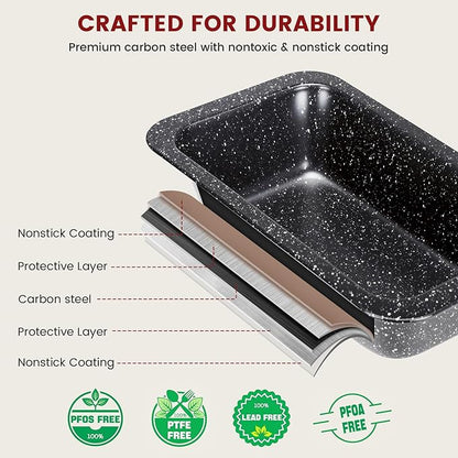 Terlulu 10-Piece Baking Pans Set, Bakeware Sets Nonstick, Baking Set - Image 5