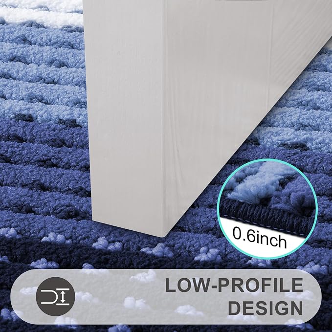 Kitinjoy Indoor Outdoor Door Mat, 59x36 Non-Slip Absorbent Dirt Trapper - Image 4