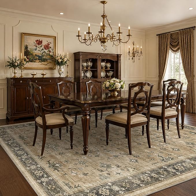 Boho Earth Tone 7x10 Living Room Rug - Image 6