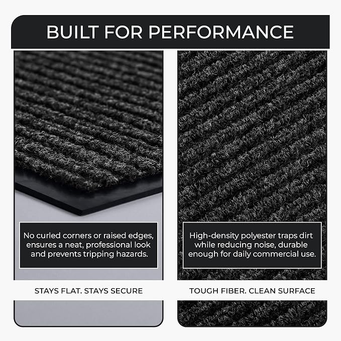 4 Pack 2' x 3' Door Mat, Heavy Duty Entryway Mat, Low Profile Indoor Outdoor - Image 8