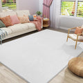 Amearea Large Modern Area Rugs for Bedroom Living Room, 5x8 Feet White by AmeareaDirect