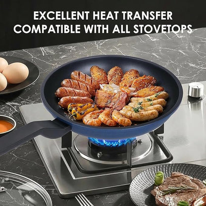 Nonstick Frying Pan Skillet, 12 Inch Frying Pan Skillet, Egg pans, Omelette Pan - Image 6