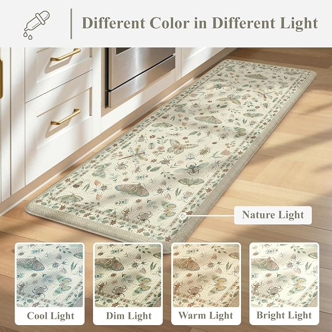 LEEVAN Anti Fatigue Mats for Kitchen Floor Non-Slip, Cushioned Kitchen Mats for - Image 9